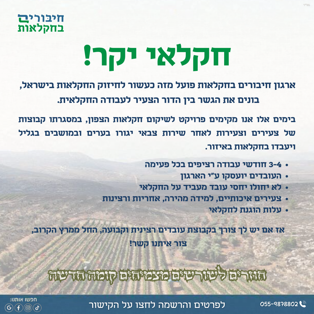 לאינסטגרם פלייר לחקלאי הצפון-לדף רישום